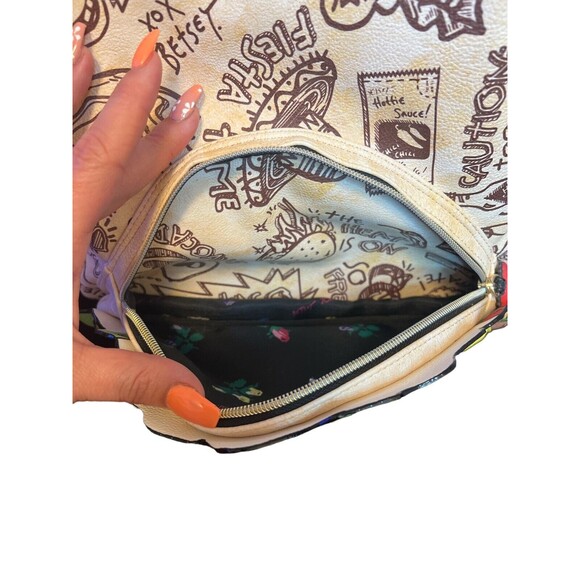 Betsey Johnson Taco Backpack Women Medium Cream Good Lets Taco Bout It Novelty‎ main image 7